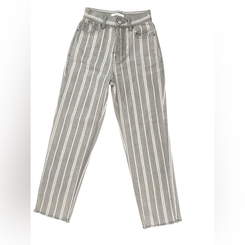 PacSun Gray Double Stripe High Rise Straight Leg Jeans - 23/00